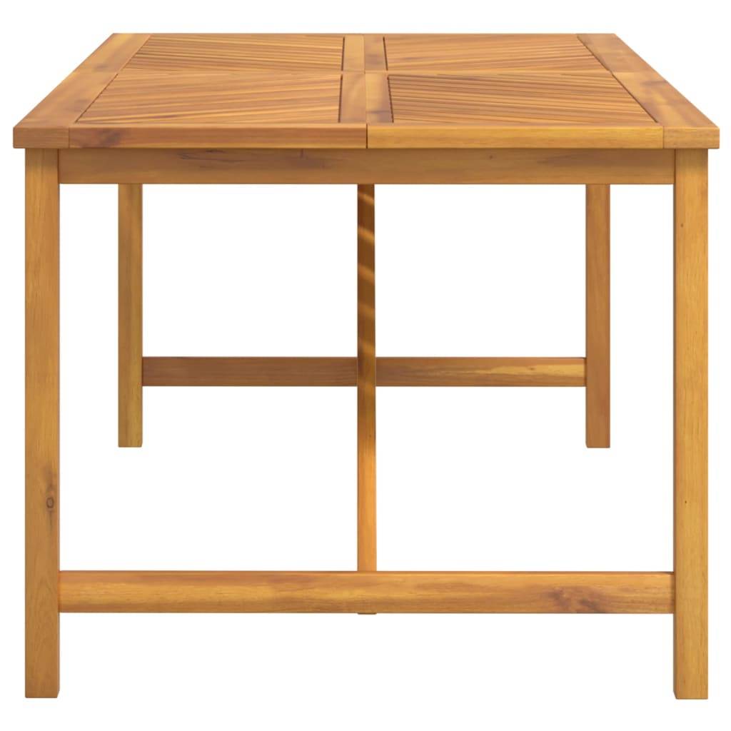 Table à manger de jardin bois d'acacia solide 200 x 90 x 74 cm - PANGIVO - Image 4