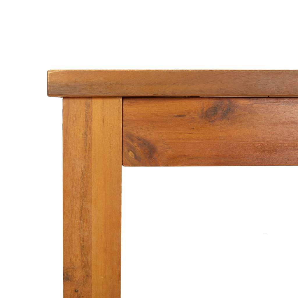 Table à manger de jardin bois d'acacia solide 200 x 90 x 74 cm - PANGIVO - Image 6