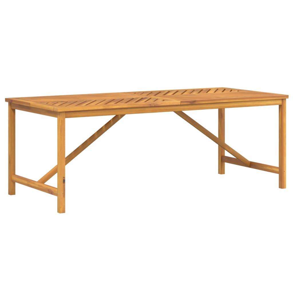 Table à manger de jardin bois d'acacia solide 200 x 90 x 74 cm - PANGIVO - Image 2