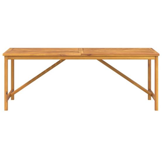 Table à manger de jardin bois d'acacia solide 200 x 90 x 74 cm - PANGIVO - Image 3