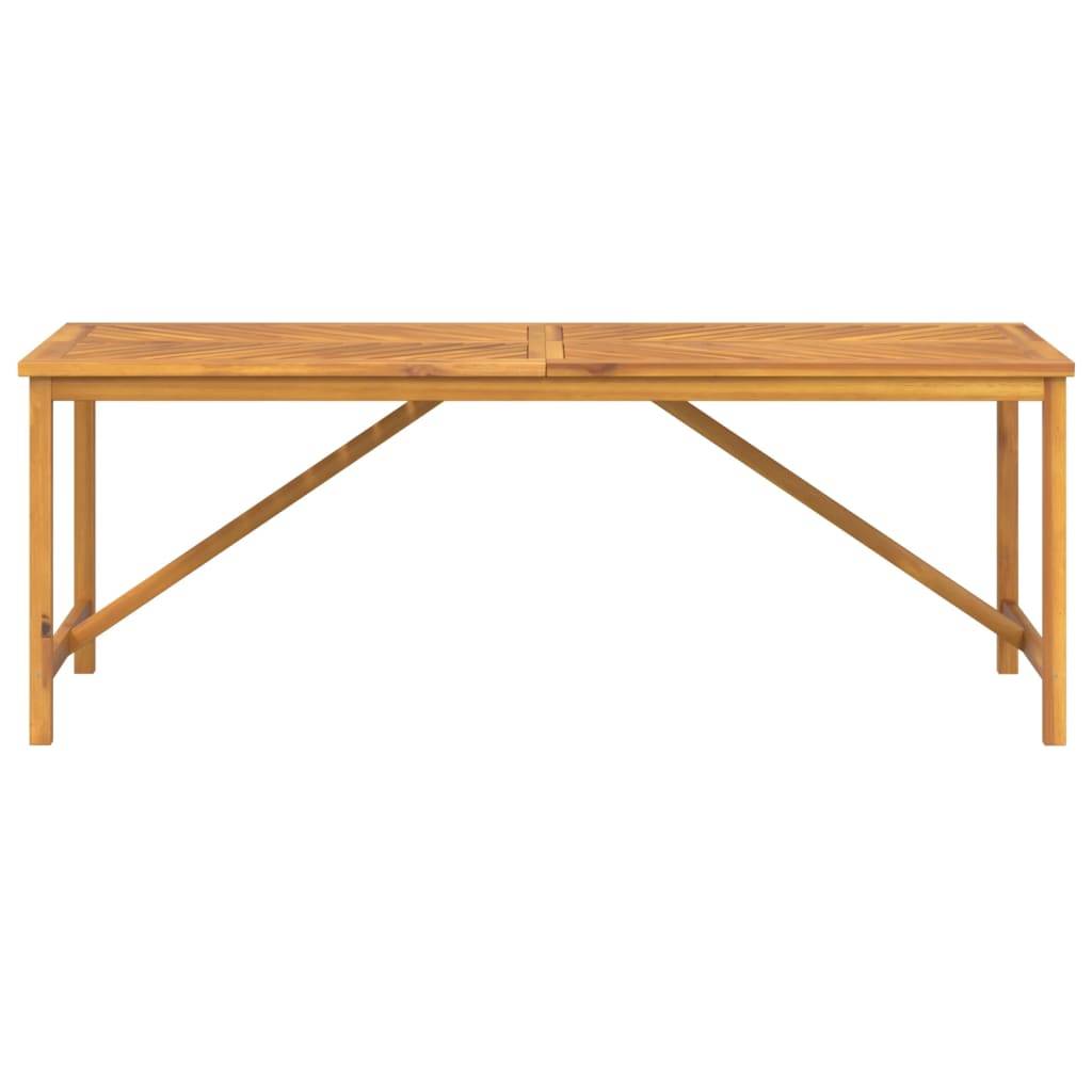 Table à manger de jardin bois d'acacia solide 200 x 90 x 74 cm - PANGIVO - Image 3