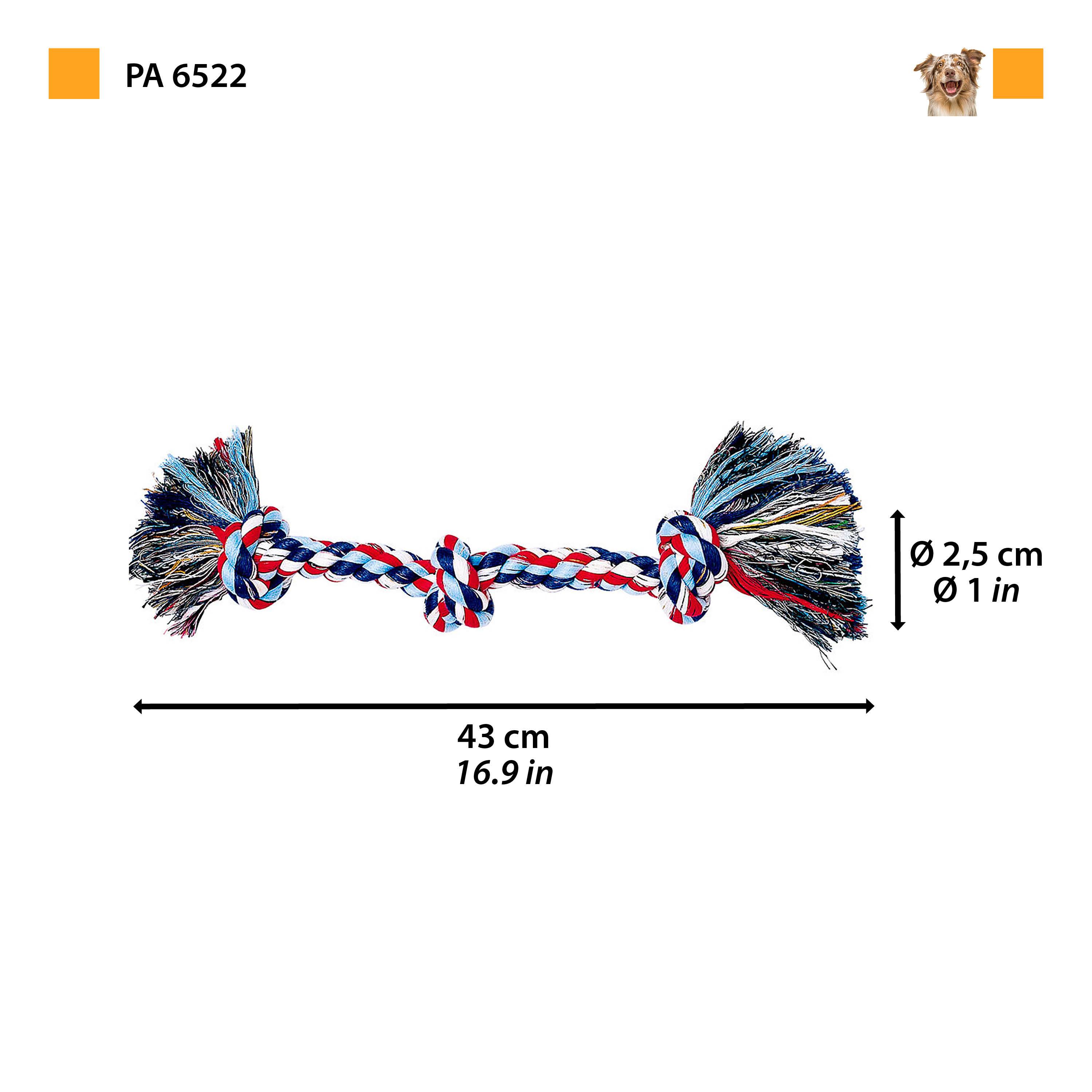 Ferplast - Ferplast Jouet PA 6522 jouets dents corde coton mordre chiens plusieurs motifs - Imagen 2