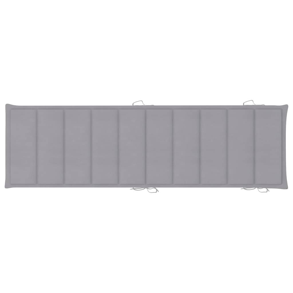 Helloshop26 - Lot de 2 transats chaise longue bain de soleil lit de jardin terrasse meuble d'extérieur avec coussins bois d'acacia solide - Imagen 8