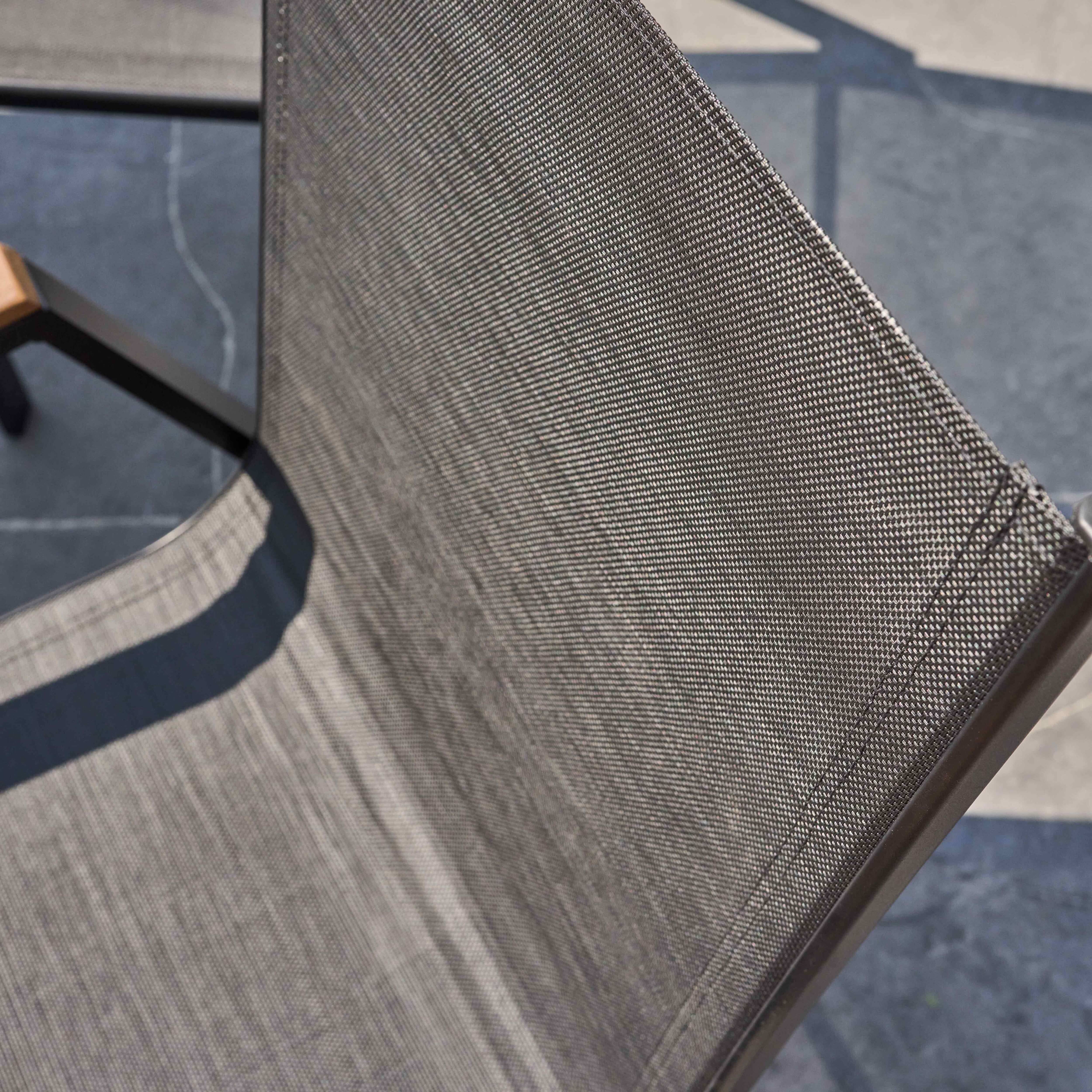 Oviala - Lot de deux fauteuils de jardin en aluminium et bois Stella - Oviala - Imagen 6