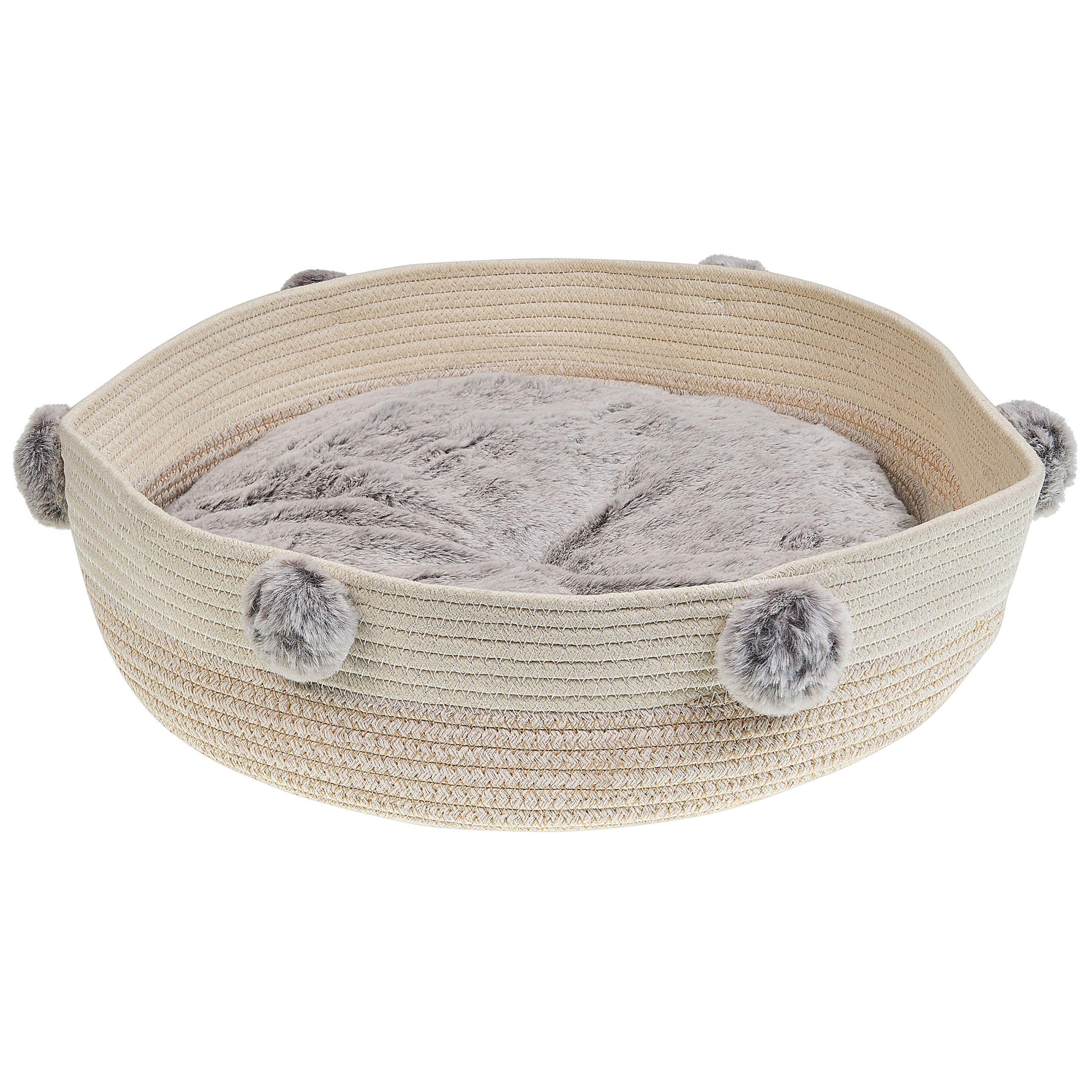 Beliani - Lit pour animal Coton Beige clair ORTACA - 44x44x10- Beliani - Image 2