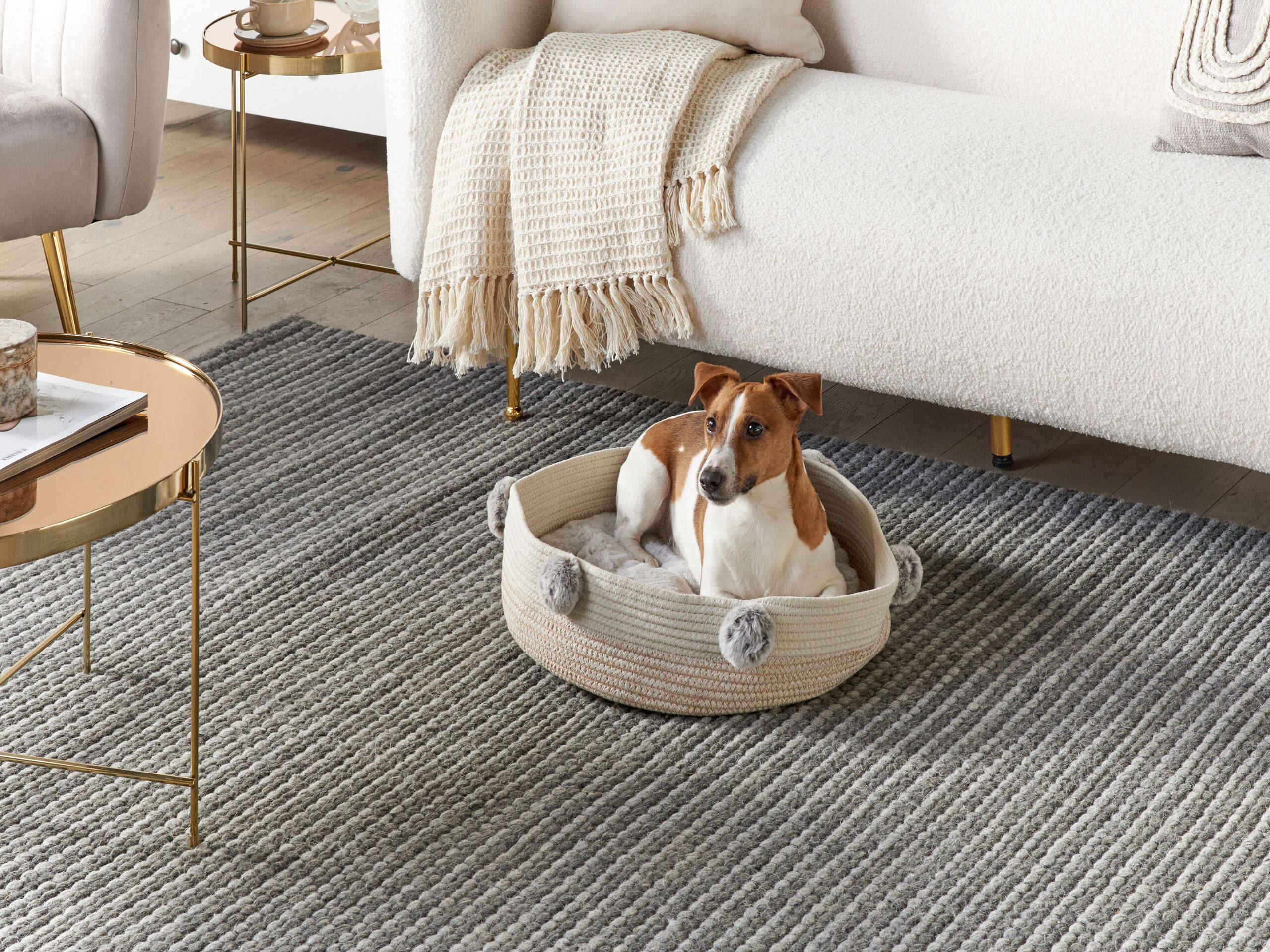 Beliani - Lit pour animal Coton Beige clair ORTACA - 44x44x10- Beliani - Image 1