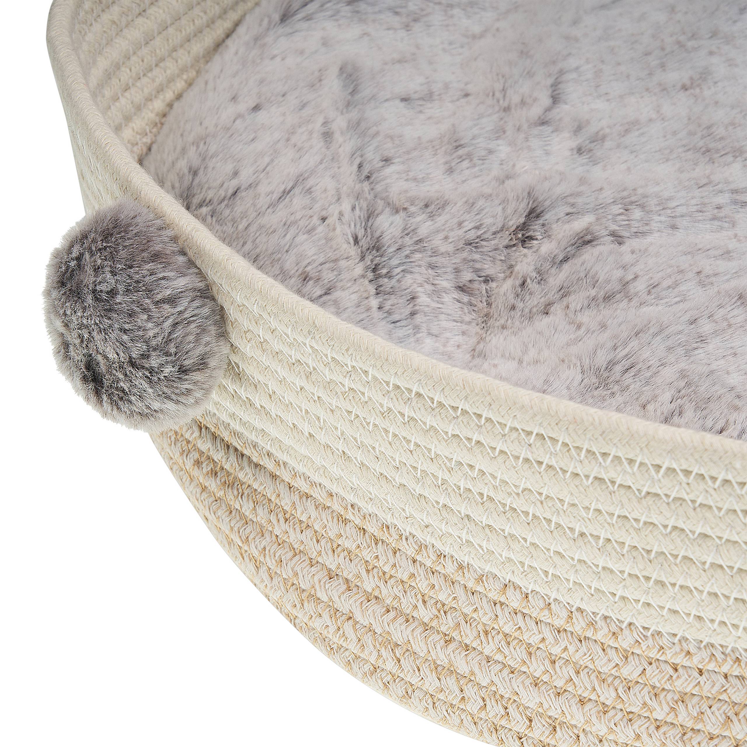 Beliani - Lit pour animal Coton Beige clair ORTACA - 44x44x10- Beliani - Image 7