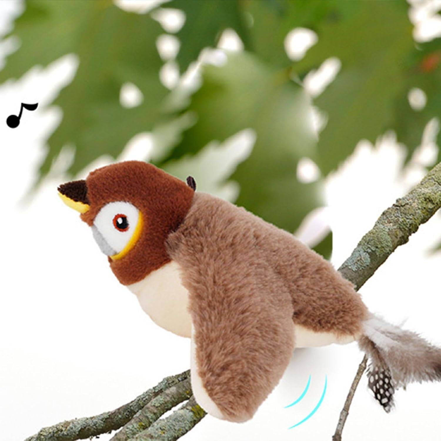 Jouet Oiseau Volant Interactif  Son et Mouvements Réalistes pour Chats d'Intérieur  DtopbuyAge - Image 3