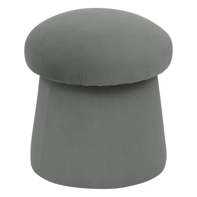 Pouf en velours 40 cm coloris céladon Noa Atmosphera - Imagen 1