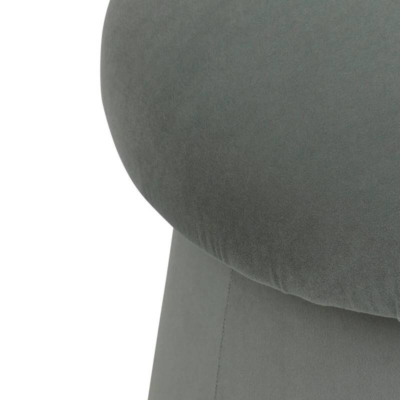 Pouf en velours 40 cm coloris céladon Noa Atmosphera - Imagen 2