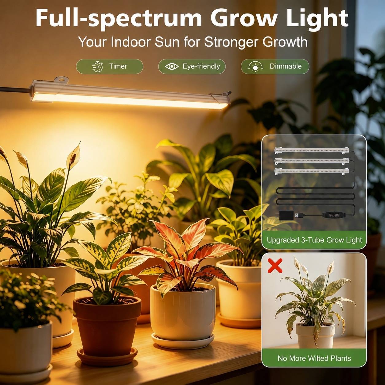 Étagère Plante D'angle 7 Niveaux Avec Lumières De Croissance Full Spectrum Réglable Et Minuterie - Image 2