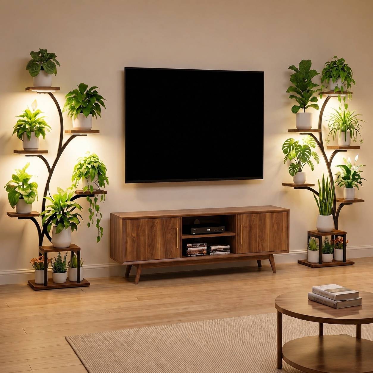 Étagère Plante D'angle 7 Niveaux Avec Lumières De Croissance Full Spectrum Réglable Et Minuterie - Image 3