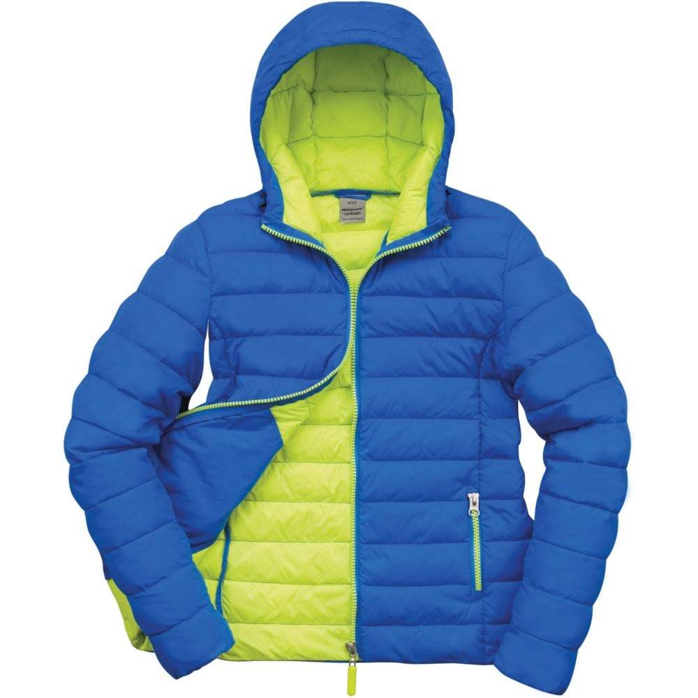 Doudoune femme Result Snowbird Bleu Ocean / Vert Fluo M - Image 1