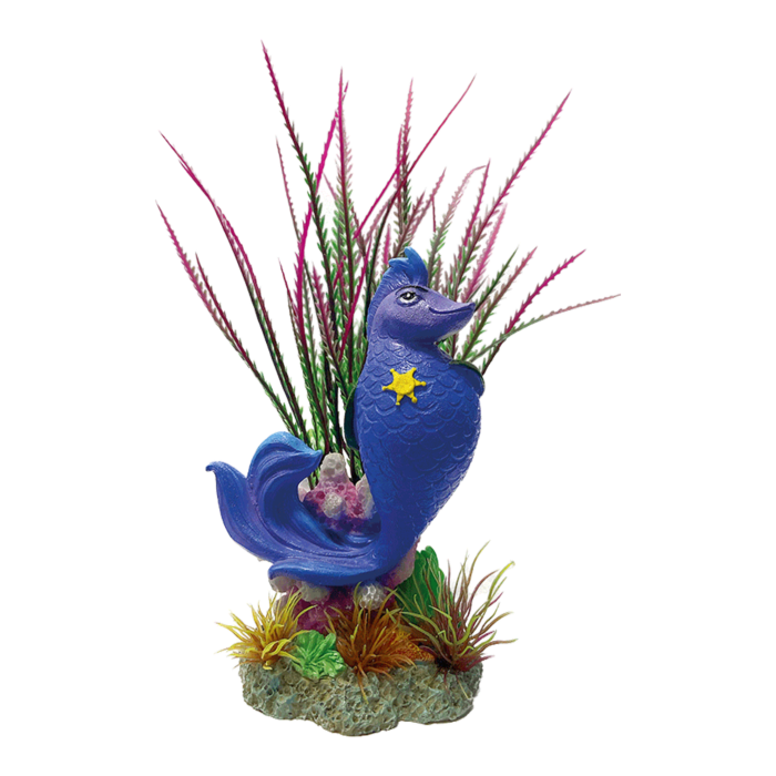 Superfish - Décoration aquarium Sheriff Large bleu 22,5 cm H - SUPERFISH
