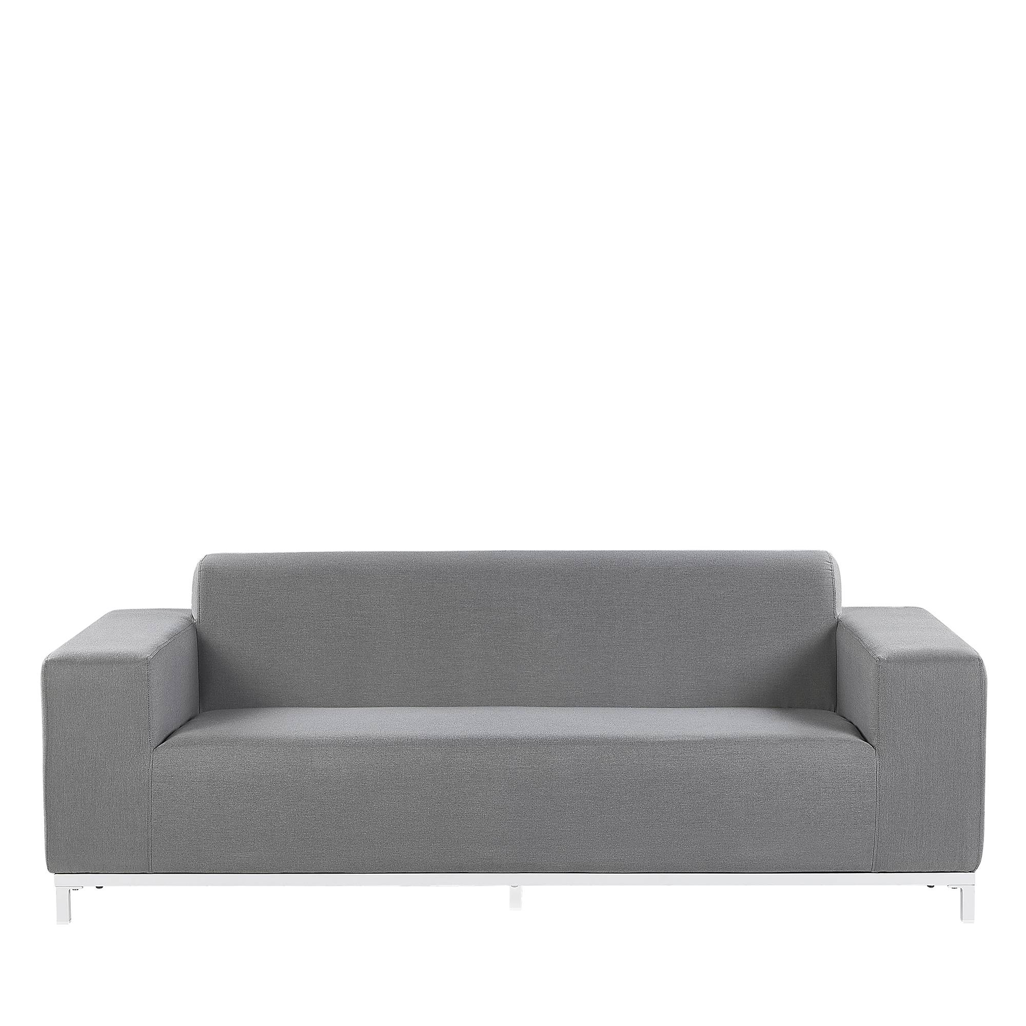 Beliani - Canapé de jardin, 2 Personnes Tissu Gris ROVIGO - Beliani - Imagen 2