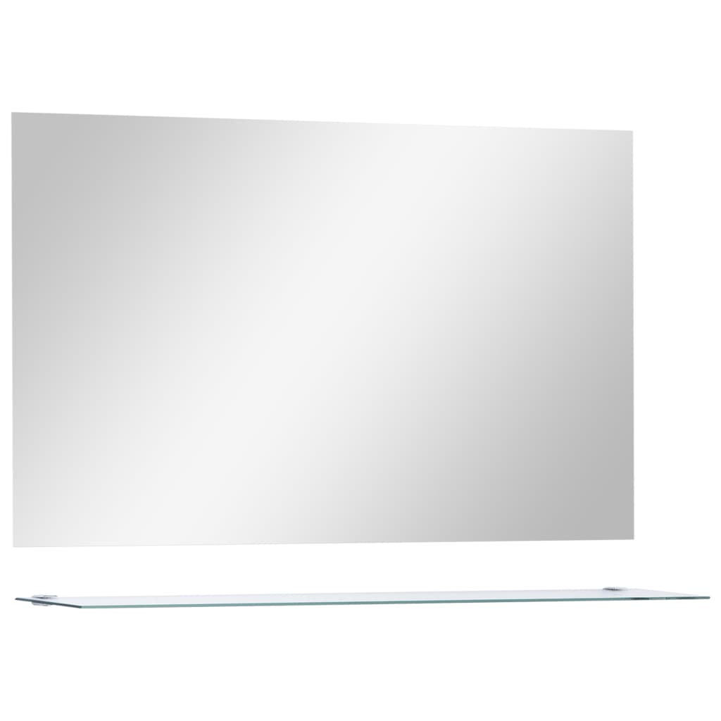 Vidaxl - Miroir mural avec étagère 100x60 cm Verre trempé - vidaXL - Imagen 1