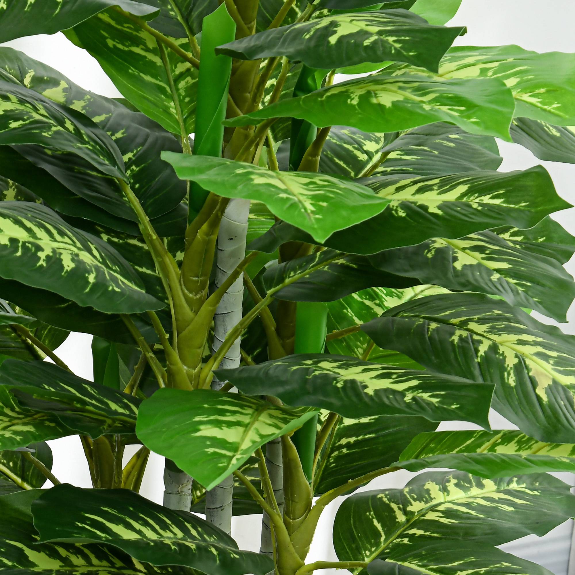 Plante Artificielle Calathea Plastique PE Décoration Intérieur 53 Feuilles 120cm Vert - ComfortXL Outdoor Living - Image 10