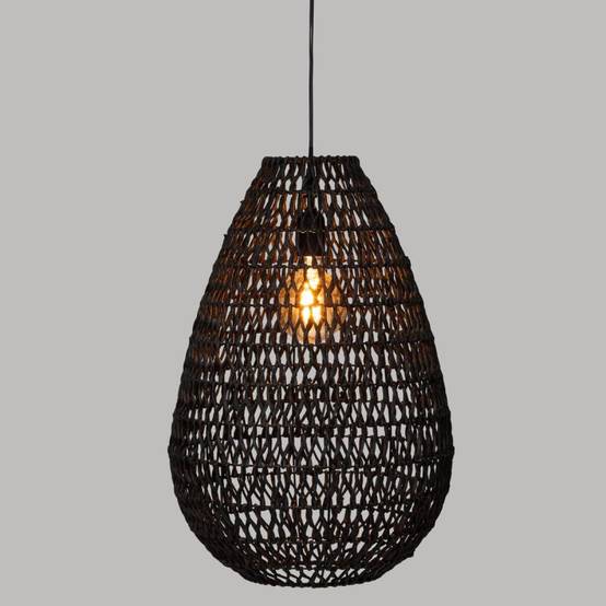 Suspension corde Etel noir Atmosphera - Image 3
