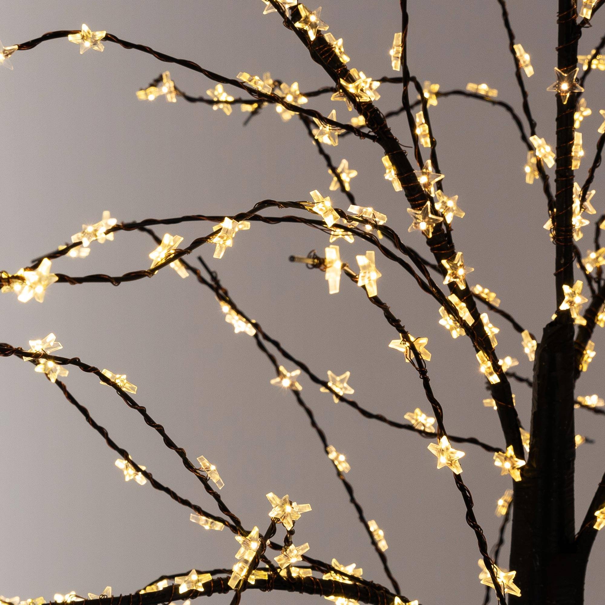 Ecd-Germany - Arbre de Noël décoratif 120 cm avec 480 LED blanc chaud branches flexibles IP44 - Imagen 5