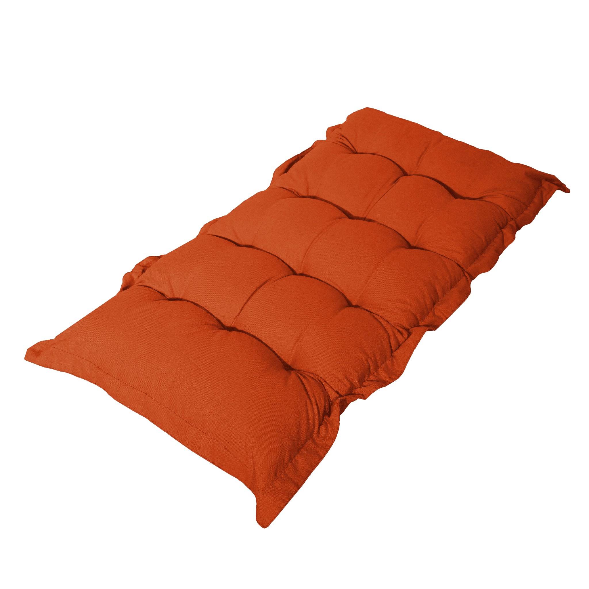 Matelas futon 120x60cm en polyester orange - Déco arts - Imagen 1