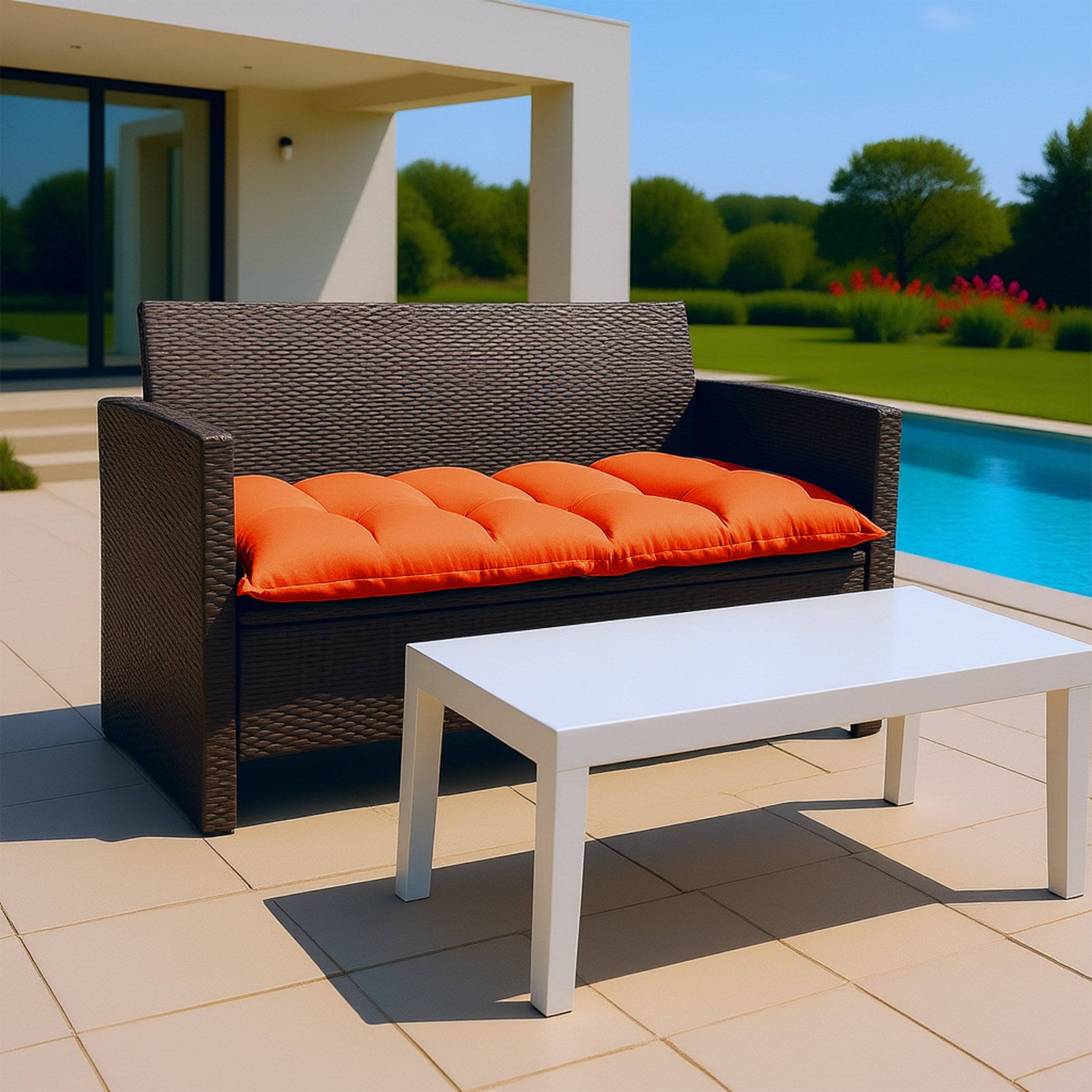 Matelas futon 120x60cm en polyester orange - Déco arts - Imagen 2