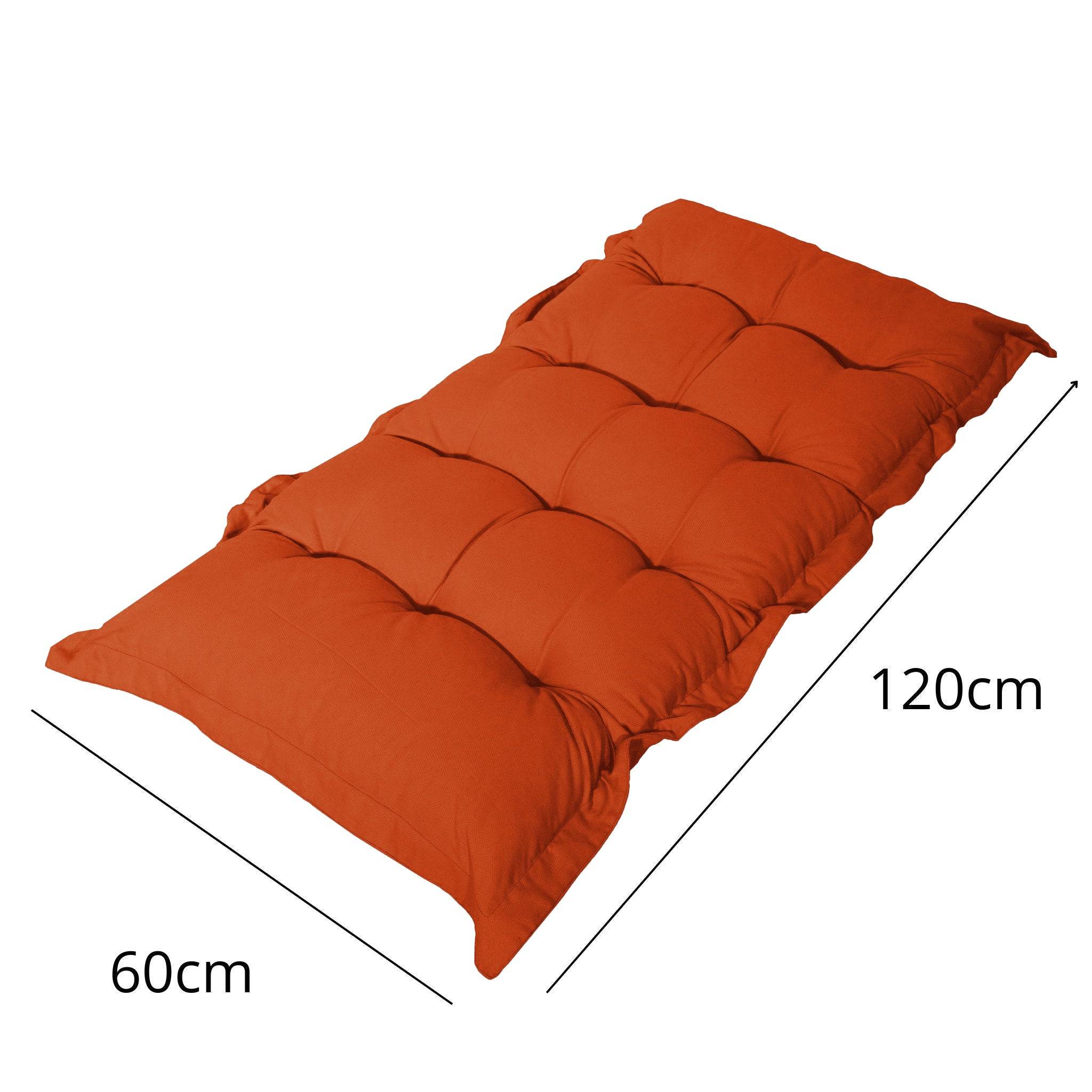 Matelas futon 120x60cm en polyester orange - Déco arts - Imagen 4