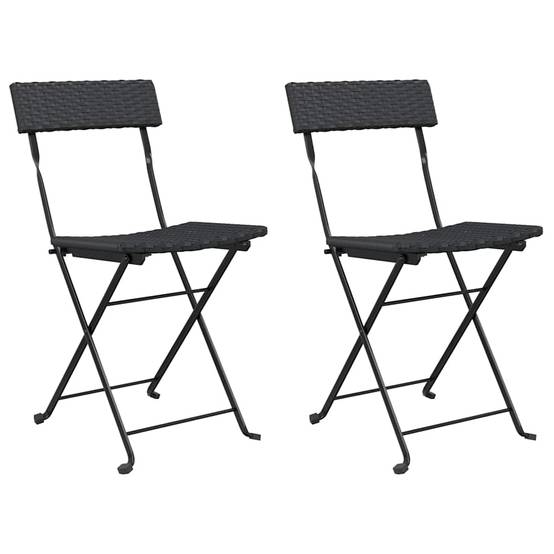 Chaise bois composite 2 places rotin noir 40 x 45 x 79 cm - Prolenta premium p362.9