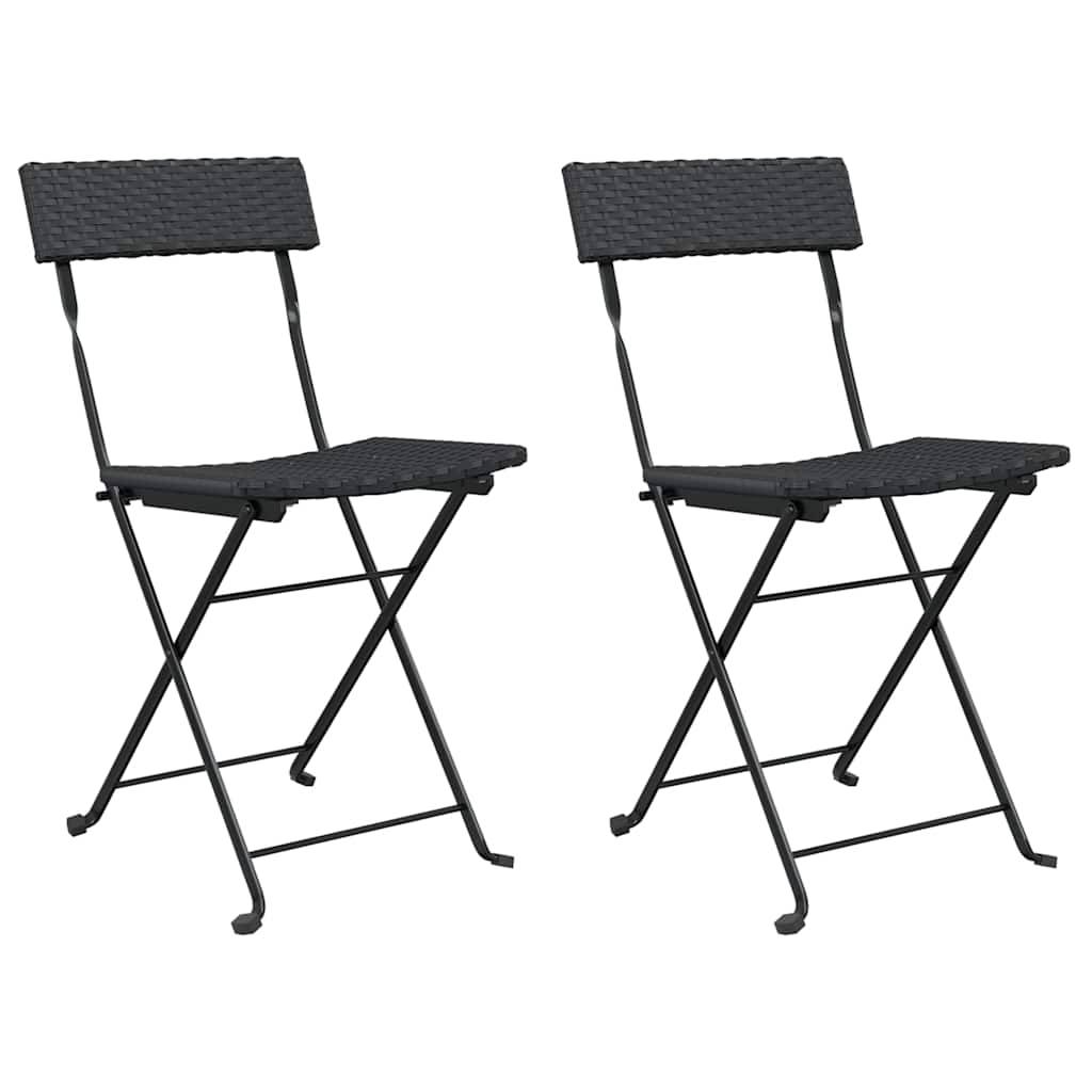 Chaise bois composite 2 places rotin noir  40 x 45 x 79 cm  - Prolenta premium  p362.9