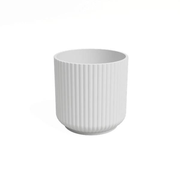 Artevasi - Cache-pot Luna céramique blanc Ø 15 cm H. 14,5 cm - ARTEVASI