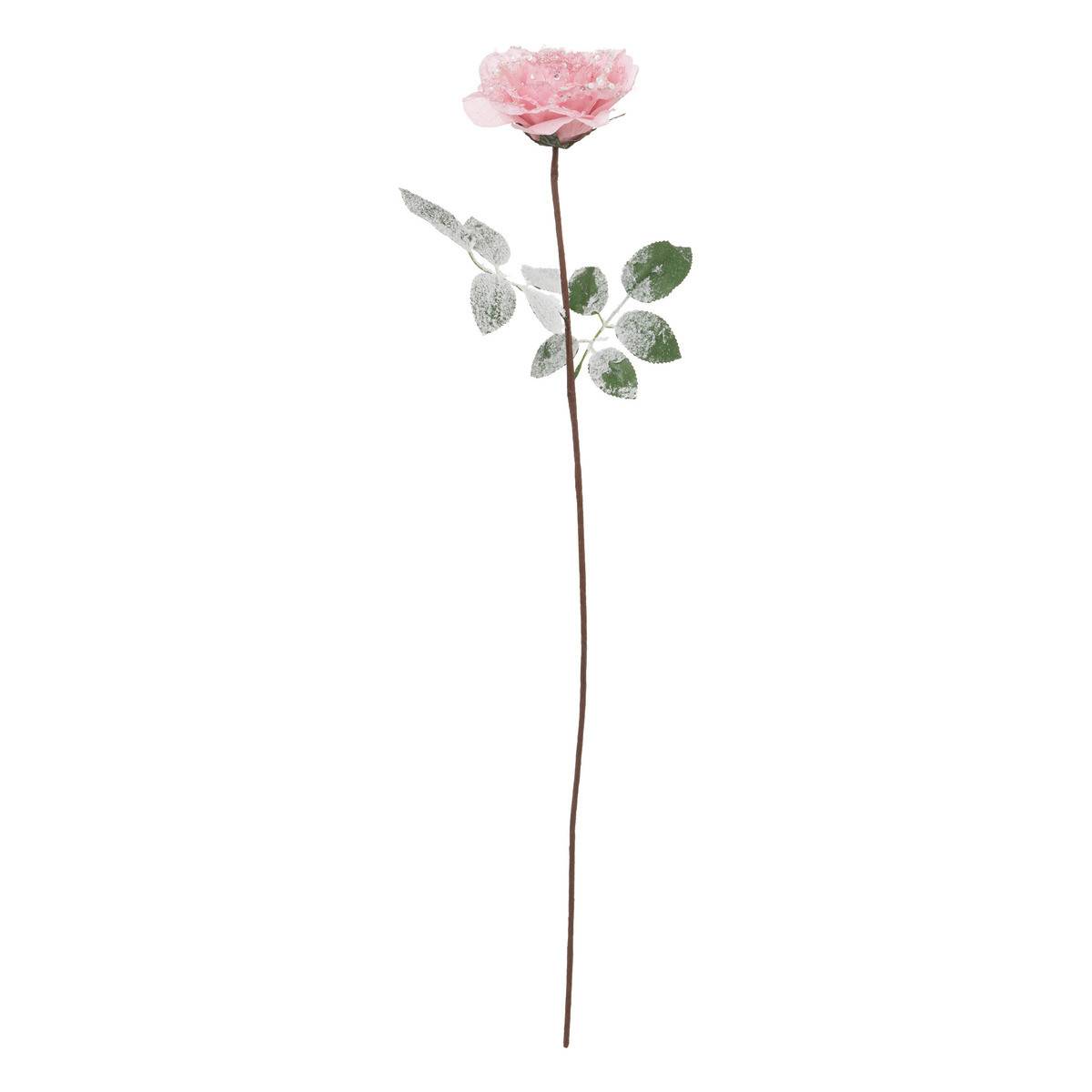 Fééric Lights & Christmas - Branche décorative spéciale fêtes Rose & Paillettes H 75 cm - Imagen 1