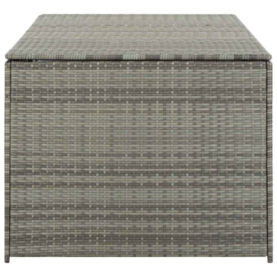 Coffre de Jardin XXL Résine Tressée Grande Capacité pour Terrasse Gris 180x90x70 cm – ComfortXL Outdoor Living - Image 5