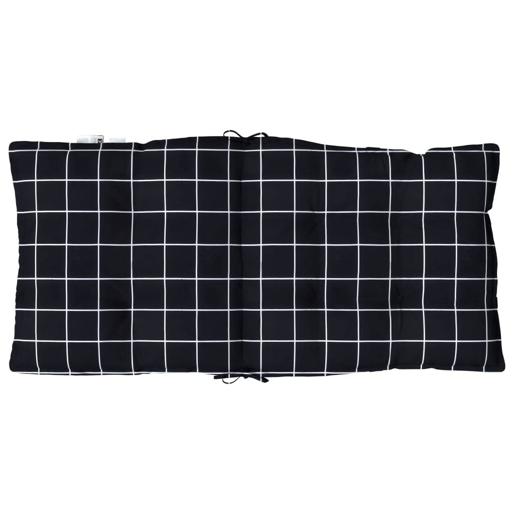 Lot de 2 Coussins d'extérieur - Coussins de chaise à dossier bas - Coussins de Siège pour intérieur et extérieur motif à carreaux noir - Image 7