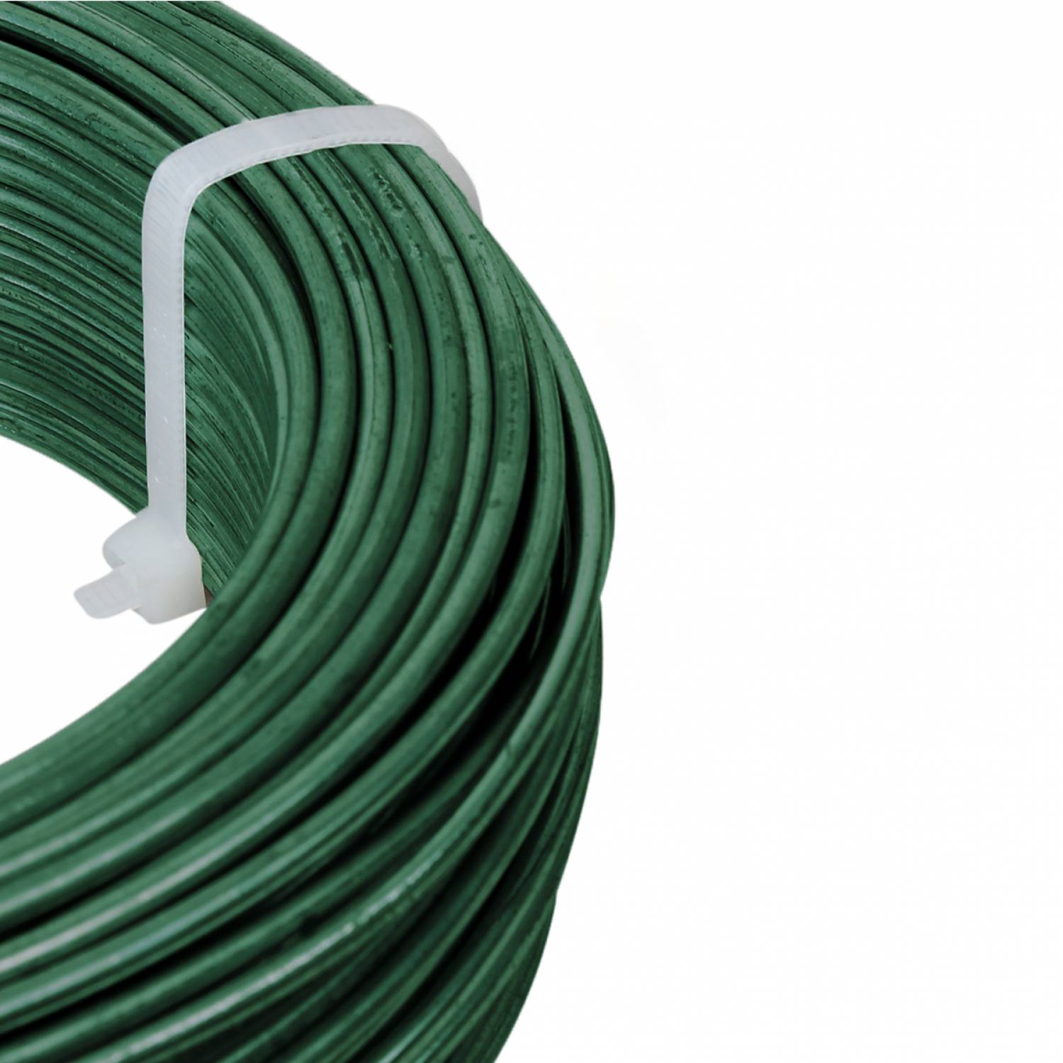 Linxor - Fil de tension en acier galvanisé plastifié pour grillage ou autre - 100 m x 2.2mm Ø - Vert  - Linxor - Imagen 3