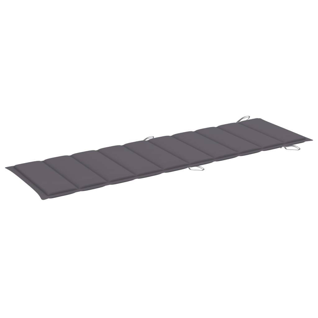 Helloshop26 - Transat chaise longue bain de soleil lit de jardin terrasse meuble d'extérieur avec coussin bois d'acacia solide - Imagen 8