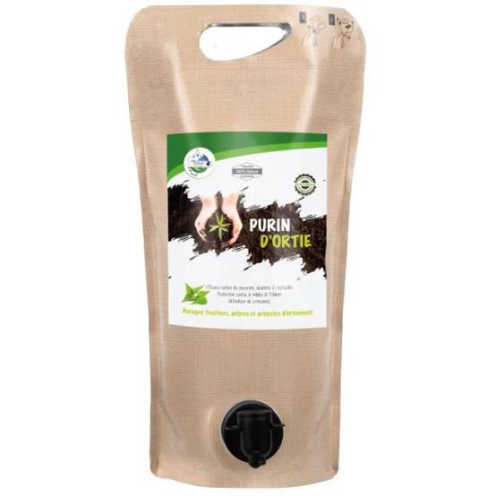 Terra Nostra Purin D'ortie - Pouch 2l Concentré - Préparation 100% Naturelle - Utilisable En Agriculture Biologique - Image 1