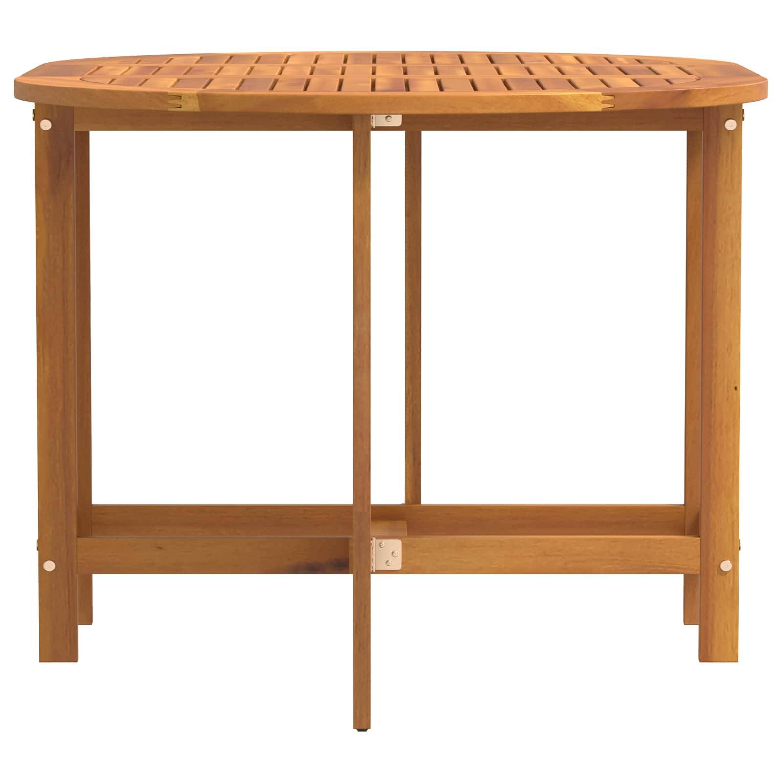 PANGIVO - Table de jardin pliable bois d'acacia massif marron 110 x 60 x 72 cm - PANGIVO - Image 4