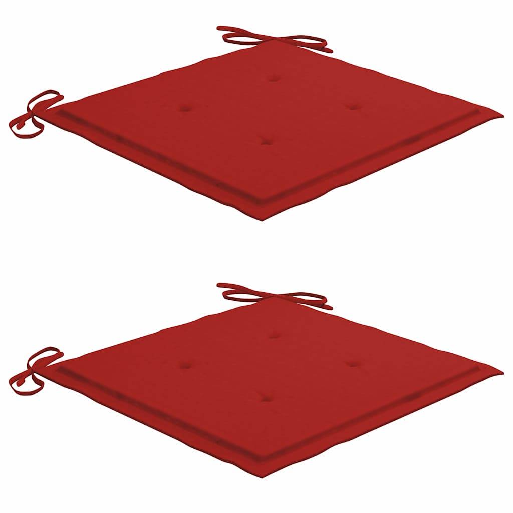 PANGIVO - Chaise de jardin bois teck rouge 50 x 53 x 90 cm - PANGIVO - Image 6