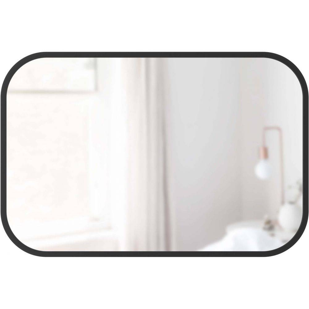 Umbra - Miroir rectangulaire rebord caoutchouc 61 x 91 cm Hub Umbra - Imagen 4