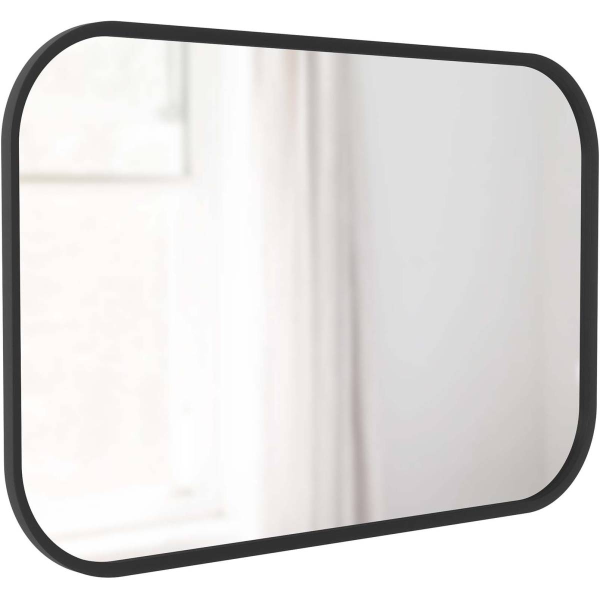 Umbra - Miroir rectangulaire rebord caoutchouc 61 x 91 cm Hub Umbra - Imagen 1