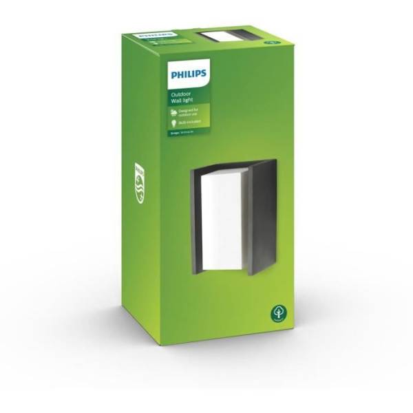 Philips - Applique murale Philips Bridge - Anthracite - 1x15W - LED