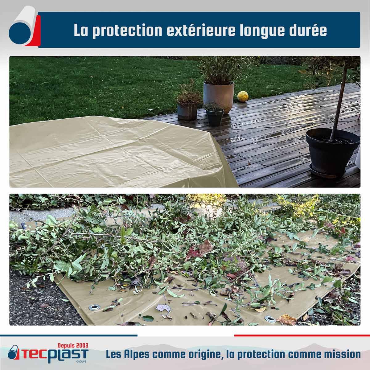 Tecplast - Bâche Jardin 3x6 m LP506JD Blanc Crème - Garantie 5 ans - Bâche PVC étanche - Résistance Anti-UV TECPLAST - Imagen 2