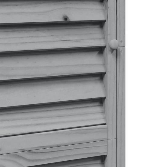PANGIVO - Abri de jardin bois de sapin gris 59 x 56 x 176 cm - PANGIVO - Image 9