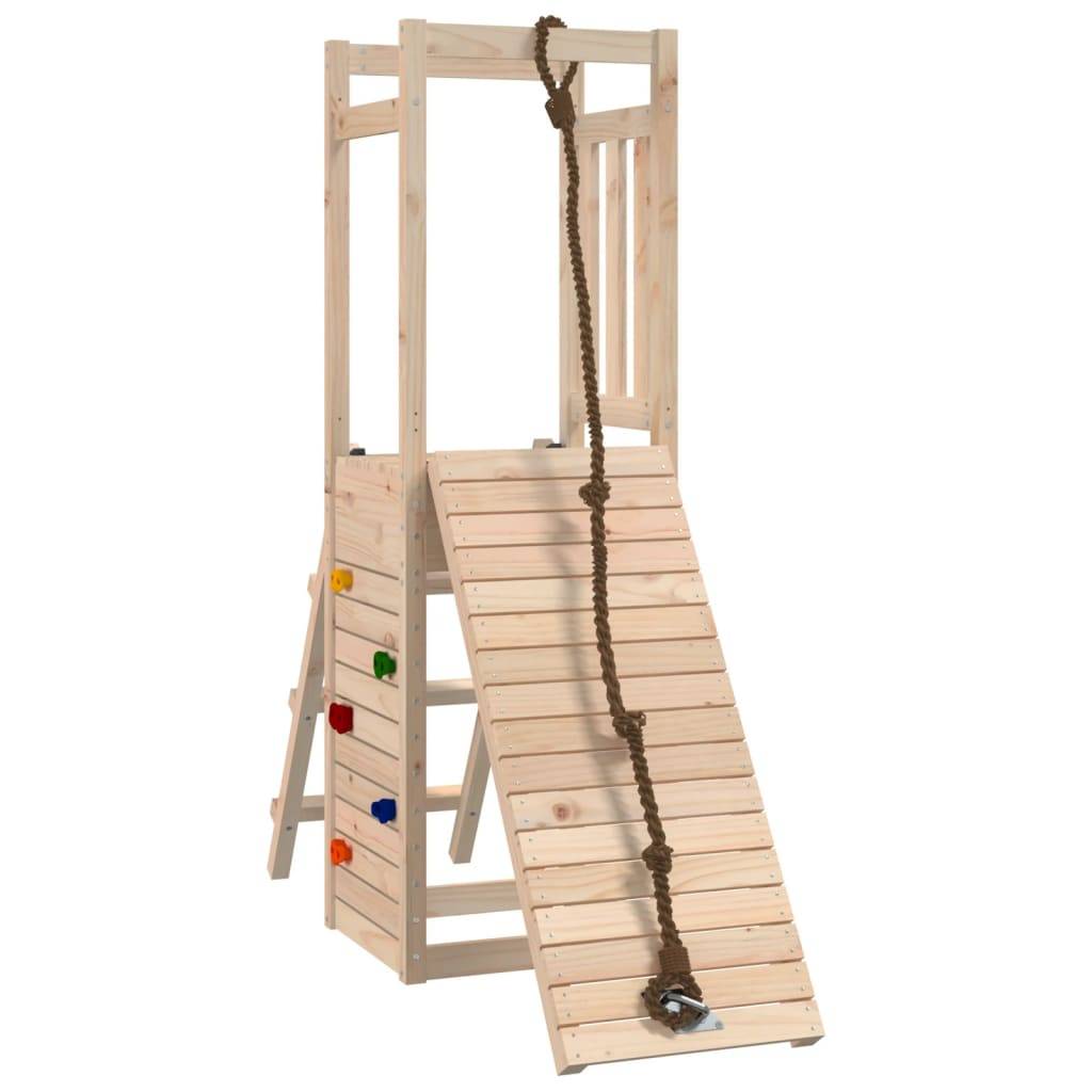 Helloshop26 - Aire de jeux d'extérieur robuste escalade corde jeux jardin 161 x 46,5 x 169 cm bois de pin massif - Imagen 1