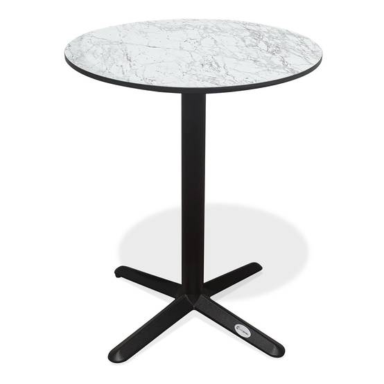 Table de Jardin Ronde "Bistro" 60cm Blanc - Image 1