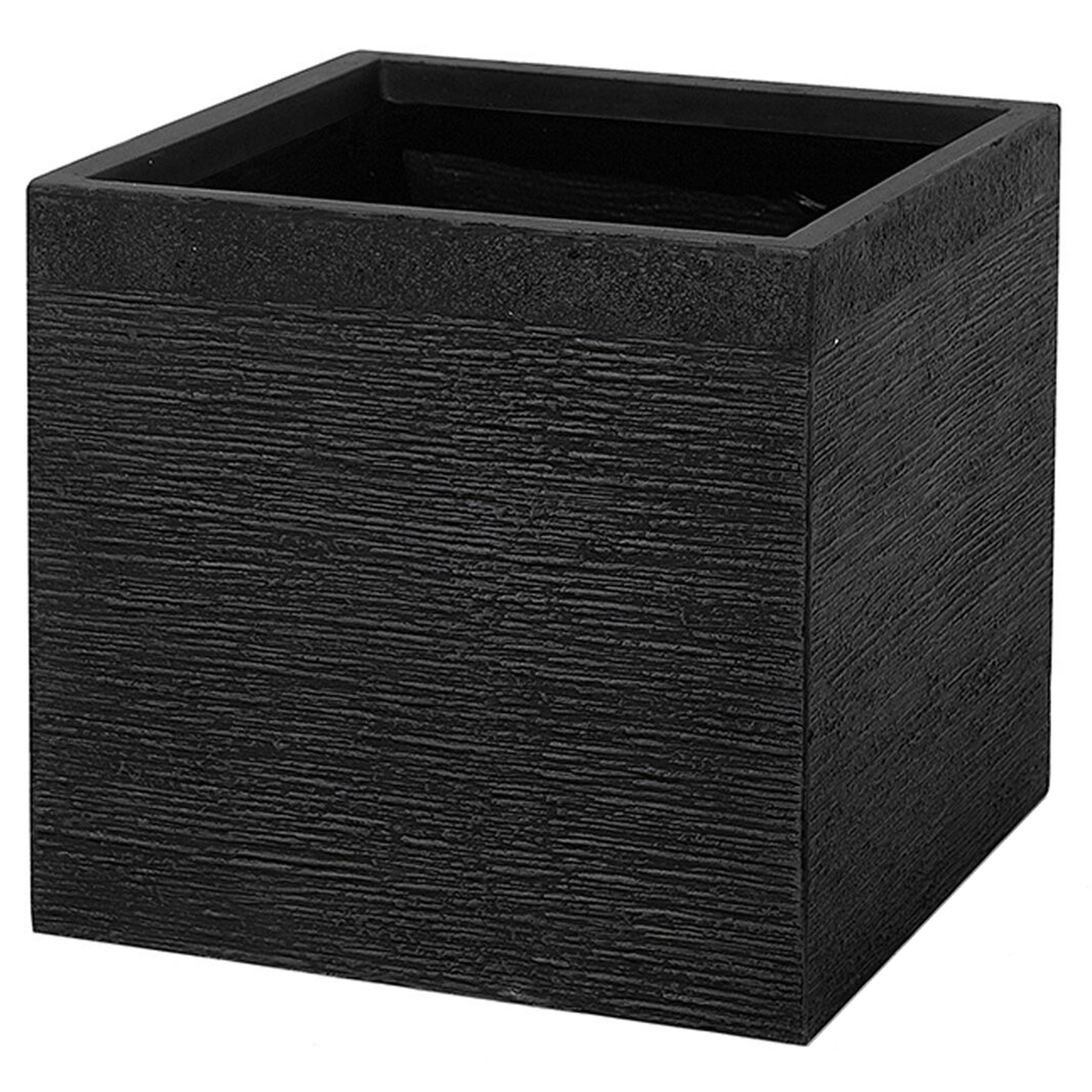 Beliani - Cache-pot d'extérieur Fibre d'argile Noir PAROS - 40x40x38- Beliani - Image 4