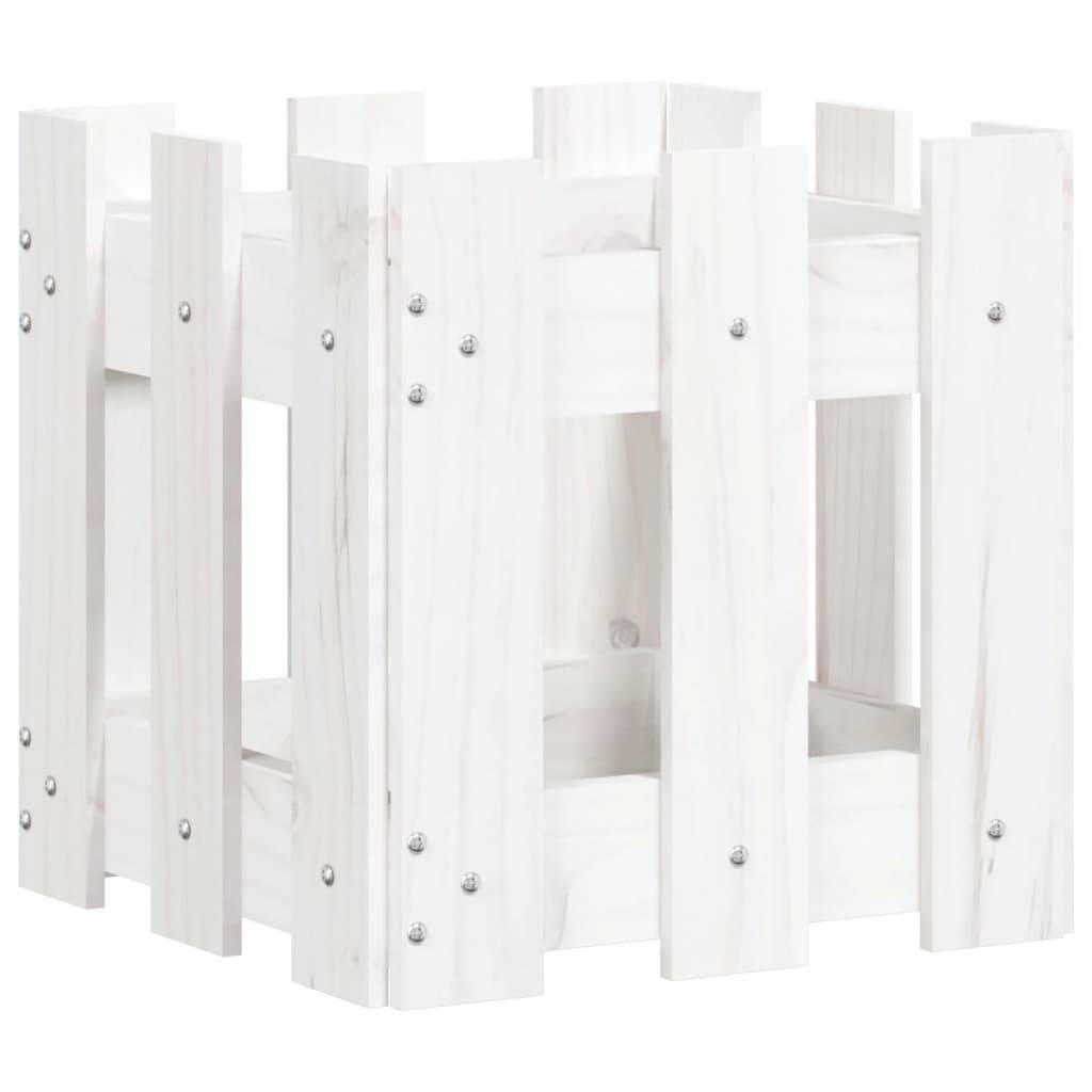 Prolenta Premium - Jardinière bois blanc 30 x 30 x 30 cm - Prolenta premium p315.9 - Image 4