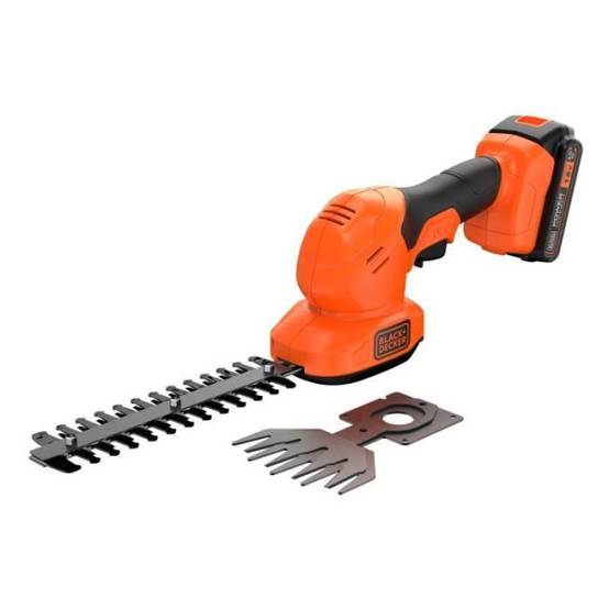 Sculpte-haies et cisaille a gazon sans fil + batterie 2Ah + chargeur - BLACK&DECKER - BCSS18D1-QW - 18V - Image 2