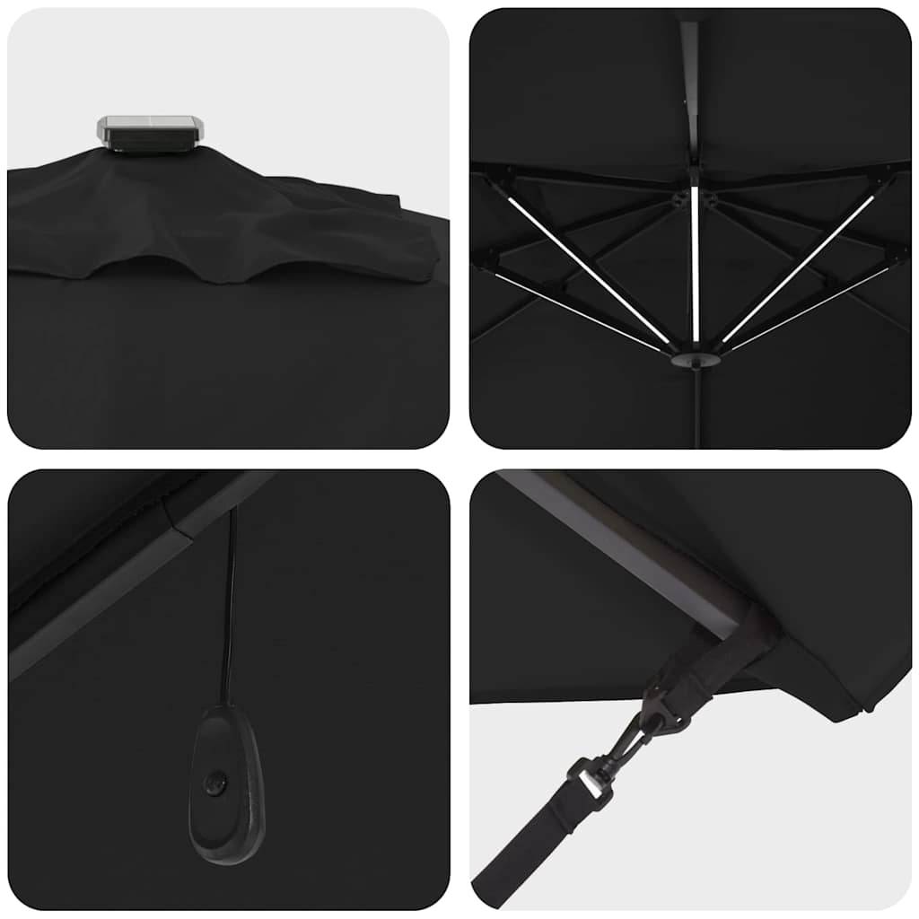 Maison Chic - Parasol de jardin | Parasol d'extérieur | Parasol Noir 352 x 251 x 265 cm Polyester et Aluminium Maison Chic - Image 9