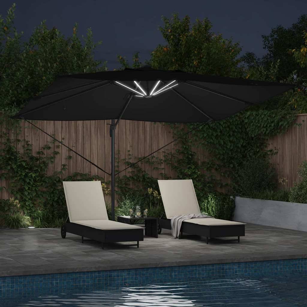 Maison Chic - Parasol de jardin | Parasol d'extérieur | Parasol Noir 352 x 251 x 265 cm Polyester et Aluminium Maison Chic - Image 4