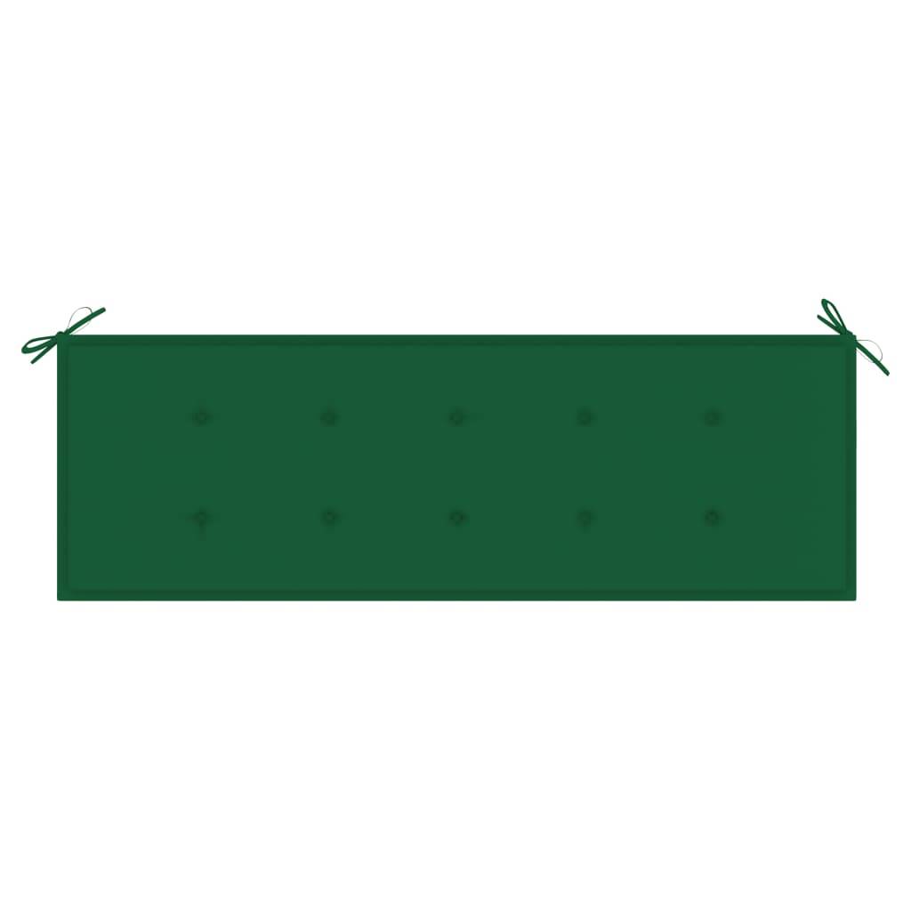 Helloshop26 - Banc de jardin meuble de patio d'extérieur terrasse avec coussin 157 cm bois d'acacia massif - Imagen 6